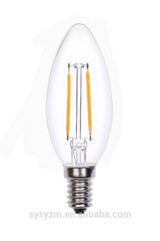 C-shape decorative LED filament bulb C35 2w 4w 6w E14 E12 